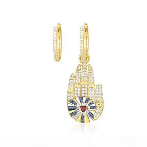 

women summer fashion earrings 18k yellow gold plated cz earrings for girls women for party wedding lovely earrings gift for friend, Golden;silver