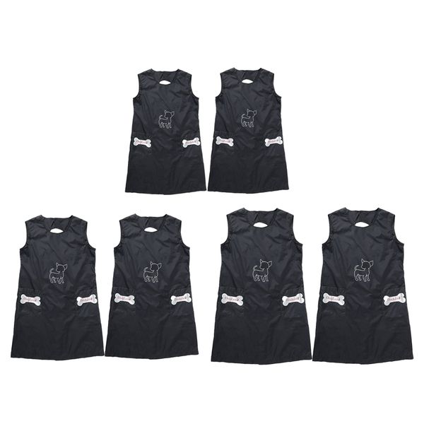 

6pcs pet grooming apron anti-static pet shop workwear for dog beauticians