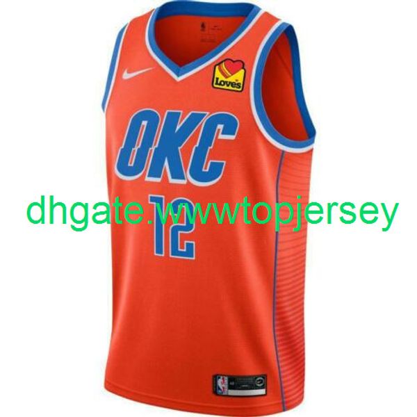 

дешевый стивен адамс # 12 мужской official джерси баскетбол джерси нью nkvest прошитого, Gray