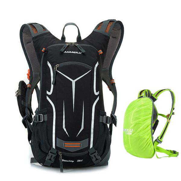 

18l mountain biking bag with dwaterproof water, ultra light mtb bike bag for man, outdoor cycling hydration pack with raincoat