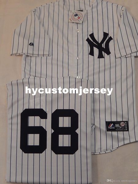

custom majestic new york #68 dellin betances sewn baseball jersey wht p/s new mens stitched jerseys big and tall size xs-6xl for sale, Gray
