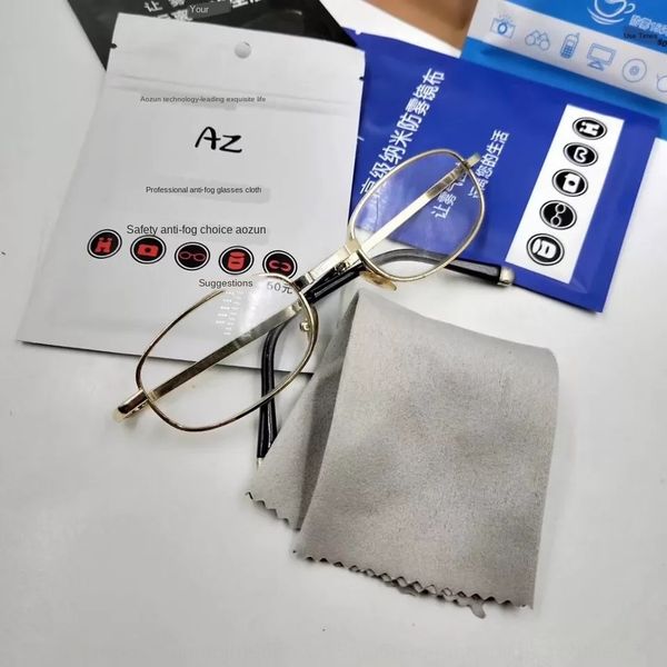 

uah9m замша передовые нано анти-туман зеркало большое количество скидок замша выдвинутую нано противотуманно зеркало ткань очки clothglasses, Blue