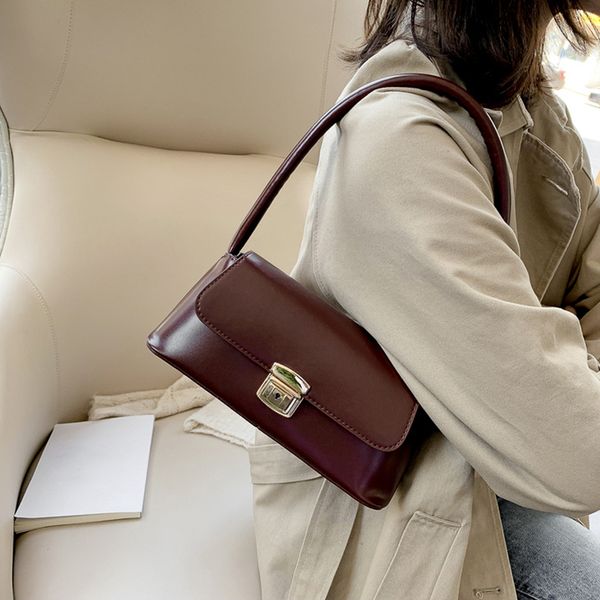 

classic women handbag pu leather casual shopping shoulder bag solid color tote fashion crossbody bag for women bolsa feminina