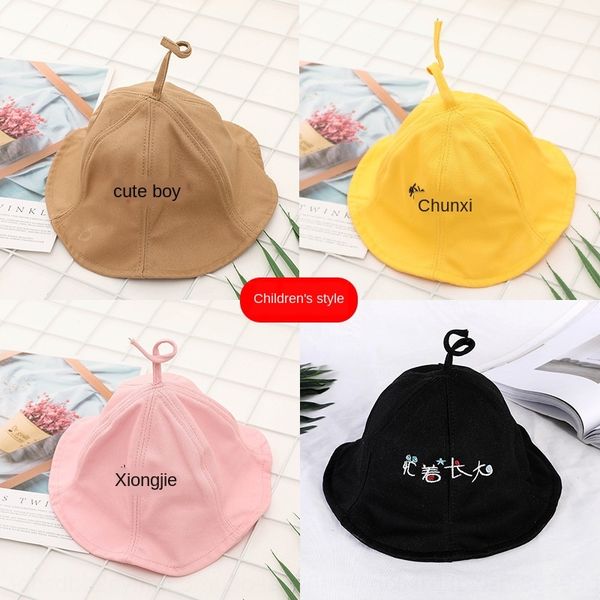 

sdzmk summer baby fisherman boys' and girls' little sister children's basin personality autumn bucket bucket hat summer boys, Blue;gray