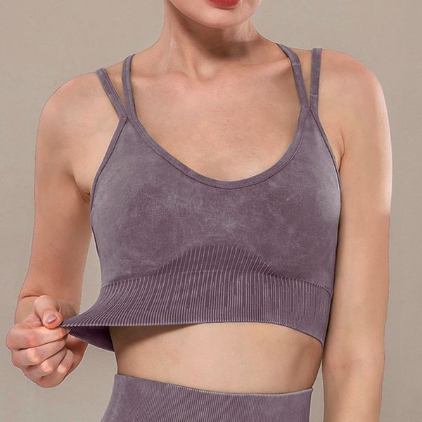 

women solid color yoga bra gym gather sports underwear no rims shockproof quick drying sports bra running sport vest, White;black