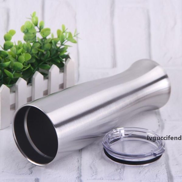 

pilsner shaped mug stainless steel pilsner glasses double layer vase tumbler outdoor camping drinking coffee tea beer mug 30oz lxl577