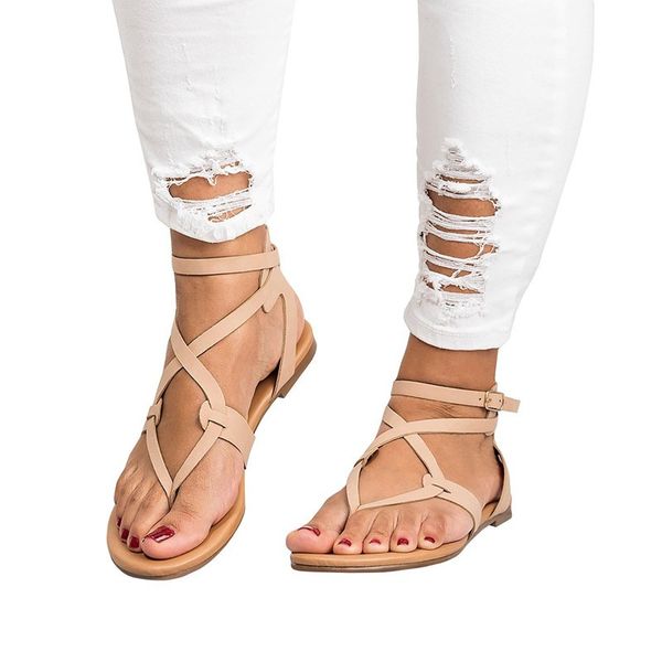 

new knitting filp flops rome flat sandals big size women sandals 2018 wholesale european and popular cs05, Black