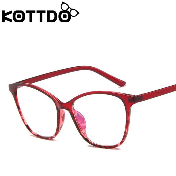 

kottdo classic clear eye glasses frames for men vintage prescription women, Black