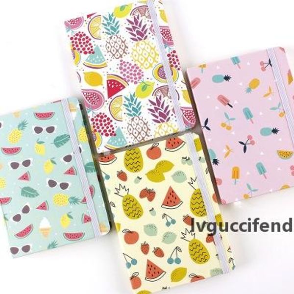 

thick classic cute writing notebook hardcover notebook with pocket elastic closure banded a7/10.5*7.5 96pages quickily delivery, Purple;pink