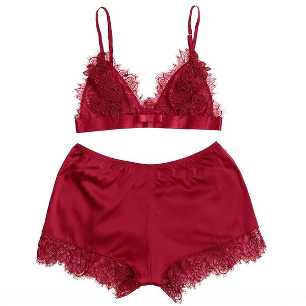 

bow eyelash underwear pajamas with embroidered women's bra bra set lace underwear lace set, Black;white