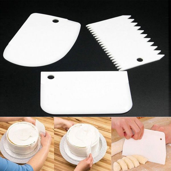 

scraper flexible food-safe plastic trapezoid scraper for kitchen cooking professional supplier wholesale tool suit