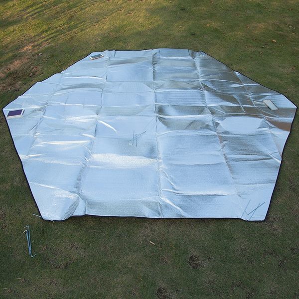 

wtk56 double-sided aluminum film eva thickened moisture-proof mat outdoor products for hiking camping double-sided aluminum film eva thicken