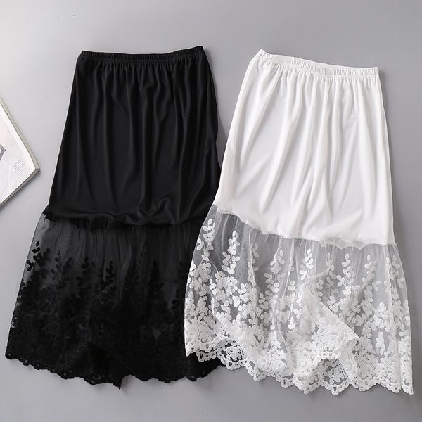 

новая база средней длины сетки шить новые перспективы skirtlace skirtbase юбка средней длины сетки сшивание перспективе кружева юбка, Black