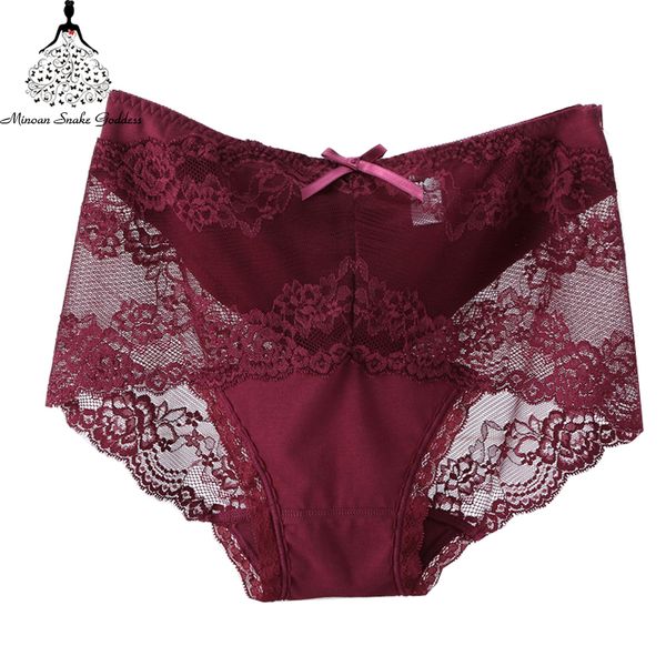 

plus size brief women underwear xxl xxxl xxxxl lace transparent panties cotton comfortable ladies panty mid-rise hollow out, Black;pink