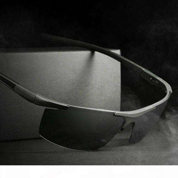 

aluminum magnesium sunglasses polarized sports men car drivers mirror driving sun glasses oculos male cycling eyewear accessories goggles, White;black
