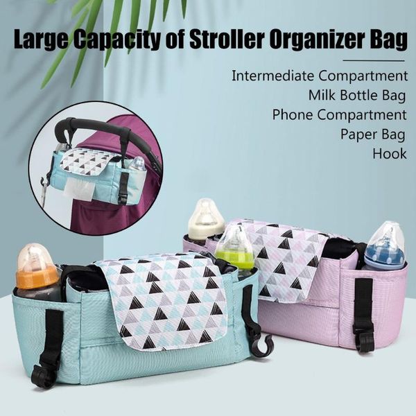 

baby diaper bag large capacity baby stroller bag portable travel diaper feeding bottle storage mommy organizer bags