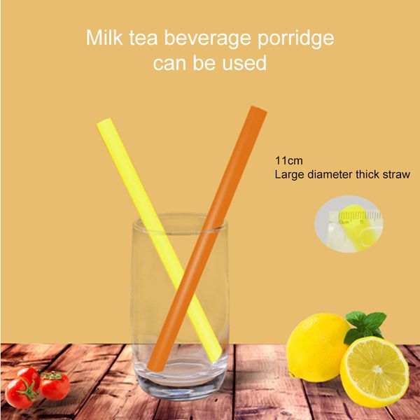 

disposable straw independent packaging pointed color thick straws environmental protection pp transparent plastic straws t4803