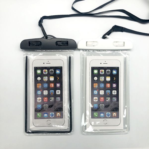 

pvc fluorescent mobile phone outdoor swimming luminous diving cover distribution waterproof bag mobile phone waterproof bag lanyard