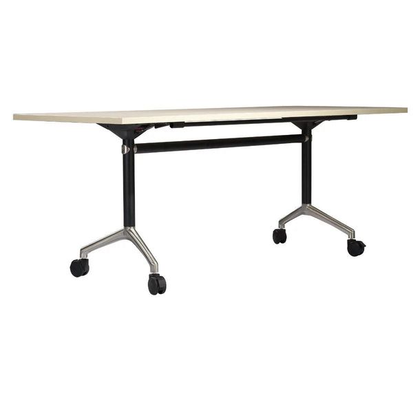 

yc-81 movable wooden foldable training table folding training table desk steel legs base office conference meeting table desk