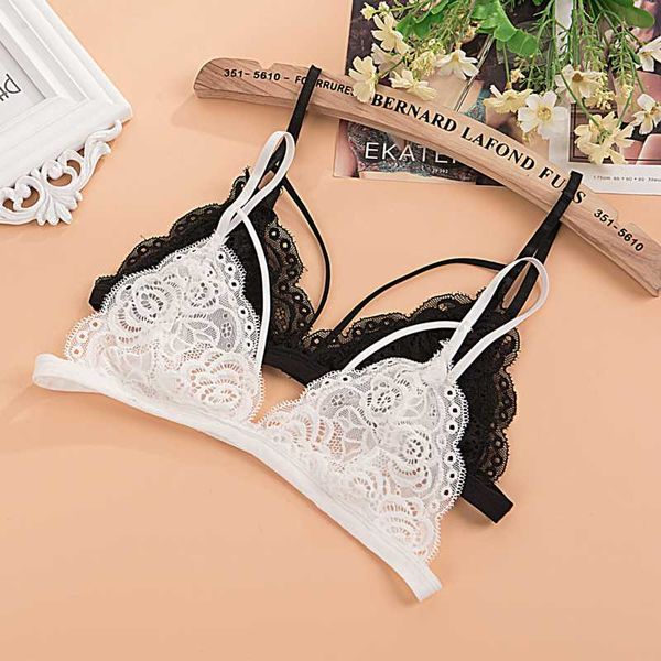 

sp&city women transparent lace bra ladies invisible bra small size bras fashion holllow out bralette floral wire bras, Red;black