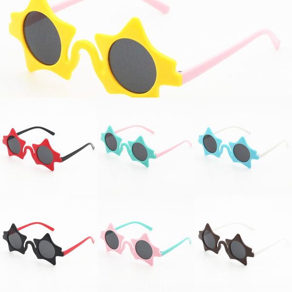 

9121 new korean style fashion star children's sun sun baby decorative uv-proof baby glasses glassessun glasses, Blue