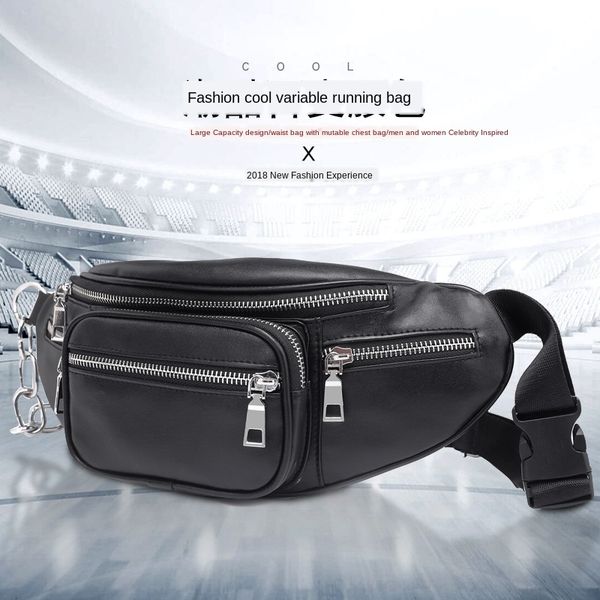 

running shoulder 2020 new leisure fashion all-match single shoulder diagonal bag personalized leisure academic style chest bag tide