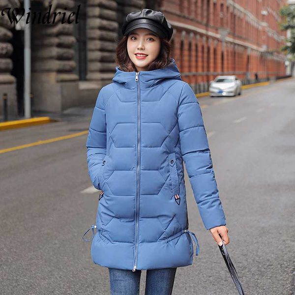 

long winter coat women hooded warm parkas plus size s-4xl student winter jackets slim fashion padded clothing windriel, Black