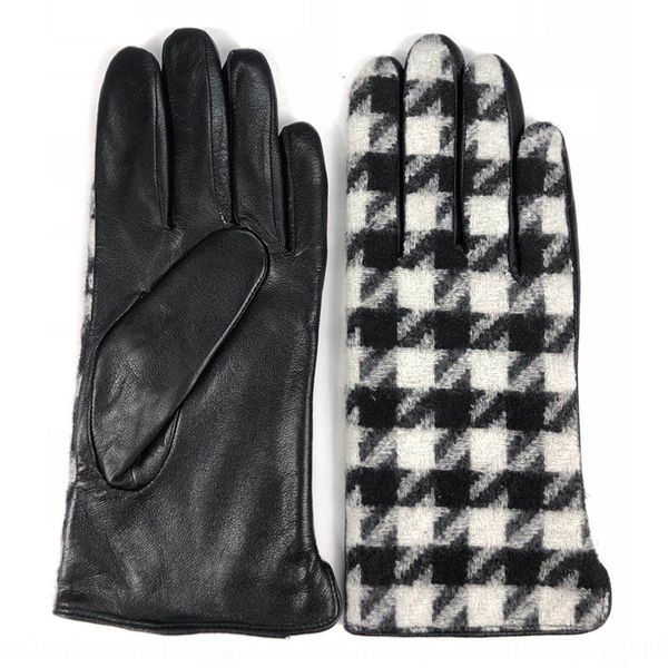 

warm and woolen genuine leather women's gloves cold-proof warm women's gloves