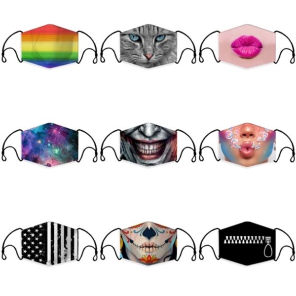 

straw mask new design face mask 2 layers of pure cotton + pu material washable solid color mask xd23614#348