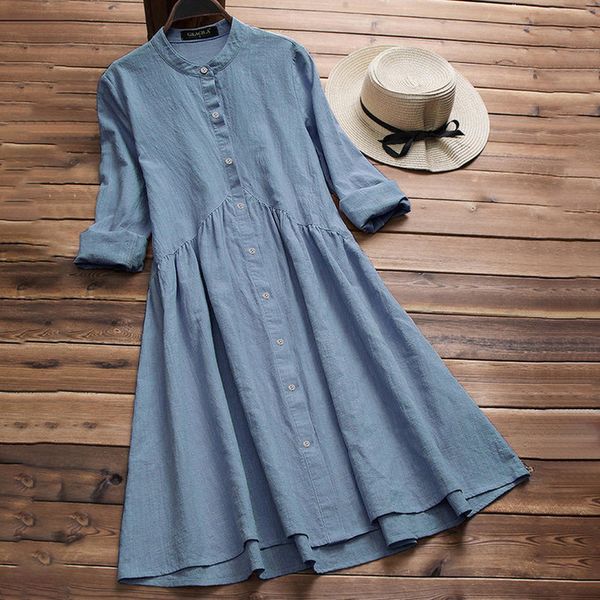 

женская повседневный o шеи короткое платье большой размер с коротким рукавом кнопки студент моды тонкий платье длинным рукавом g4, Black;gray