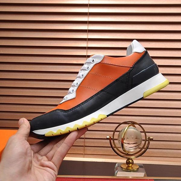 

mens shoes comfortable autumn and winter footwears chaussures pour hommes stadium sneaker luxury lace -up low men shoes, Black