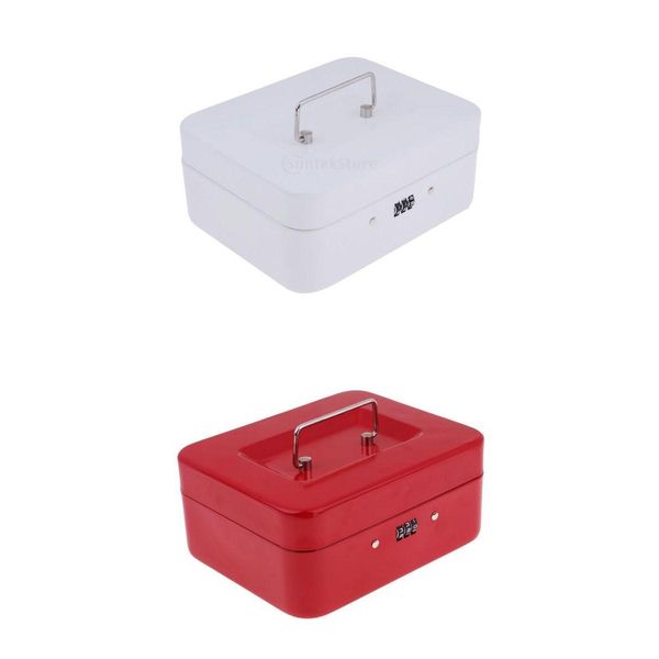 

2pcs mini cash box piggy bank money box with combination lock for security