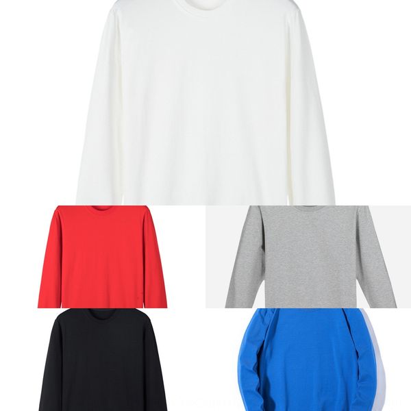 

круглые шеи сплошного цвета свитер тонких мужская случайная длинный рукав t- t- свитер рубашки базы рубашки хлопок мужской одежда, Black