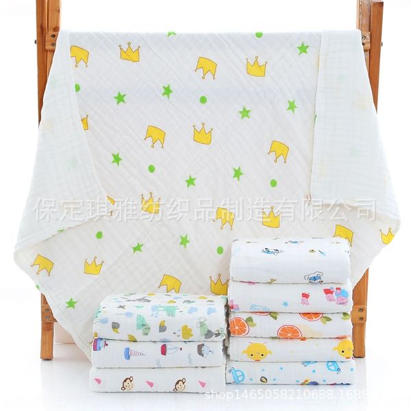 

cotton baby bath bath towel 6-layer gauze children's blanket baby soft absorbent newborn towel quilt