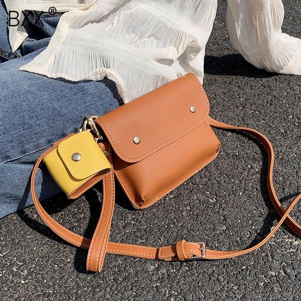 

bxx] pu leather shoulder bags for women 2020 spring brand designer crossbody handbags lady travel fashion all-match bag hl958