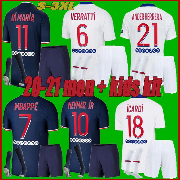 

maillots de football kits psg20 21 soccer jersey 2020 2021 men kids sets uniform maillot de foot away hommes enfants s-3xl, Black