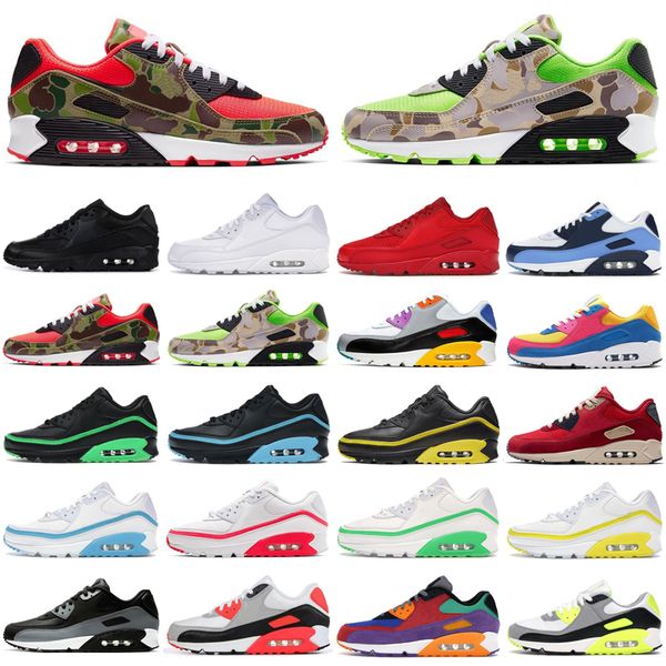 

90 duck camo 90s men women running shoes triple black white red premium outdoor mens womens trainers sports sneakers runners size 36-45