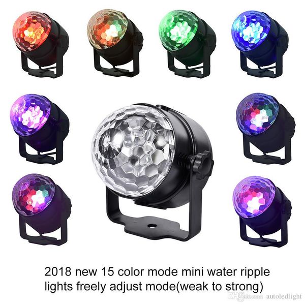 

15 color led crystal small magic ball light mini stage light for weddings birthday parties christmas bars karaoke bars