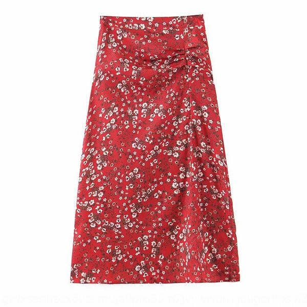 

2019 autumn women's new pleated printed mid-length 2380 2019 autumn women's new pleated printed mid-length long skirt long skirt 2, Black
