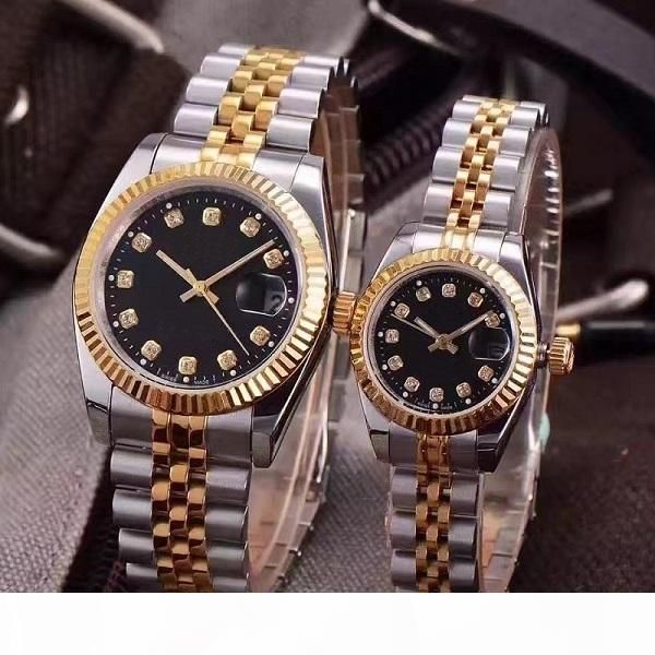 

lover gift luxury wristwatches couple watch automatic movement mechanical men women gold watch brand wristwatch jewelry accessories, Slivery;brown