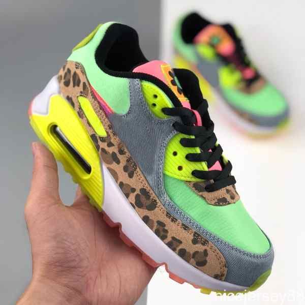 

with box new 90 womens girls running shoes green purple 90s outdoor classic sports sneakers trainers chaussures pour femmes
