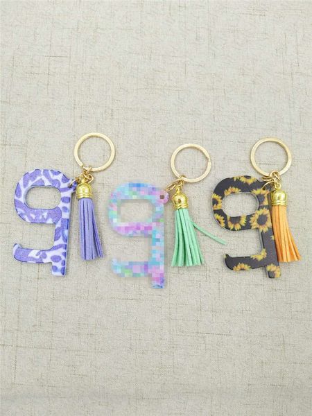 

safety protection isolation no-touch opener tassel pendant keyring contactless tools non-contact safety door handle key chain d73102