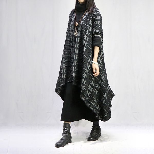 

ptfxd художественного кардиган 2019 большого размера свободного длинный контраст цвет художественного coat shawlshawl shawlcardigan 2019 бол, Tan;black