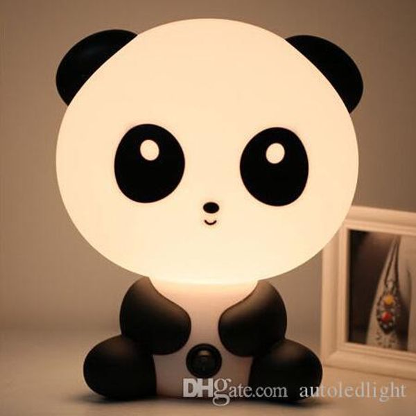 

eu us plug baby bedroom lamps night light cartoon pets rabbit panda pvc plastic sleep led kid lamp bulb nightlight for children