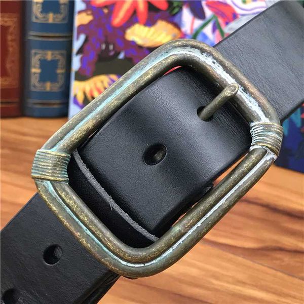 

vintage retro metal buckle belts men leather quality men belt genuine leather ceinture homme wide waist belt male strap mbt0043, Black;brown