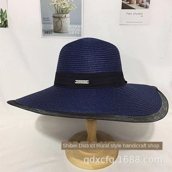 

straw hat straw hat, Blue;gray
