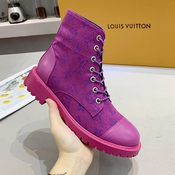 

leather boots women ankle boots motocycle female shoes winter lace -up 2020 new british style bottes femmes women fashion shoes luxury desig