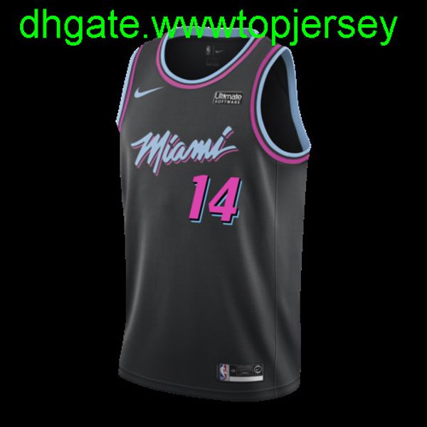 

tyler herro #14 men's sponsor player jersey new nkvest stitched basketball jerseys, Gray