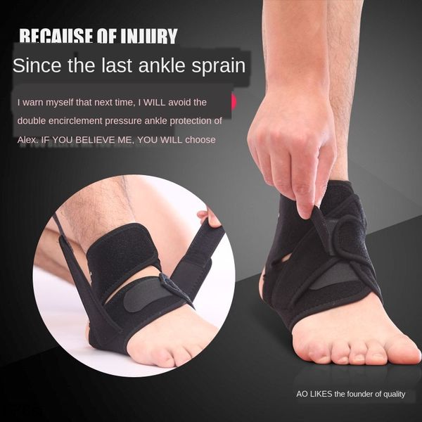 

pressurized breathable basketball warm basketball running sprain warm ankle protection winding protective gear ankle protection, Blue;black