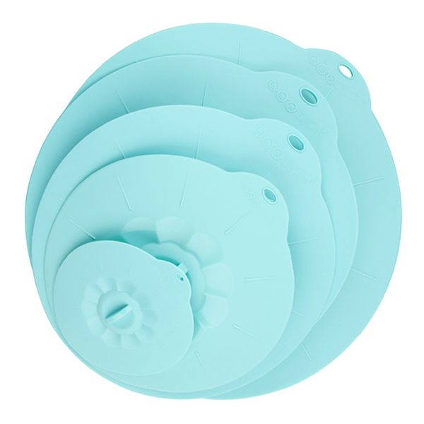 

set of 5 silicone bowl lids microwave suction seal cover oven fridge er safe